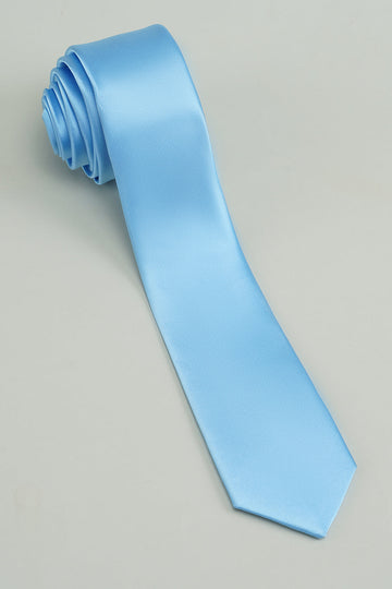 Cravate formelle bleue solide pour hommes